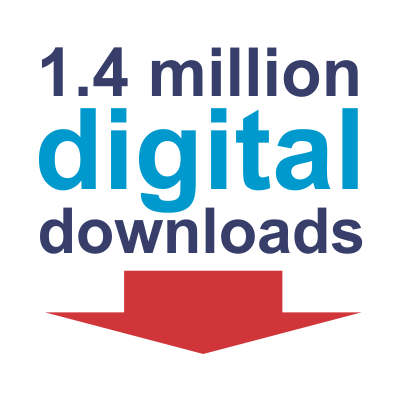 1.4 million digital downloads