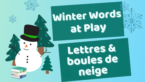 Winter Words at Play Banner | Bannière Mots d'hiver en jeu